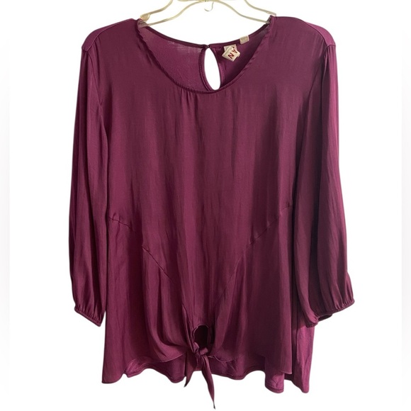 Dolan Anthropologie blouse pop over multimedia violet Large - Picture 1 of 7